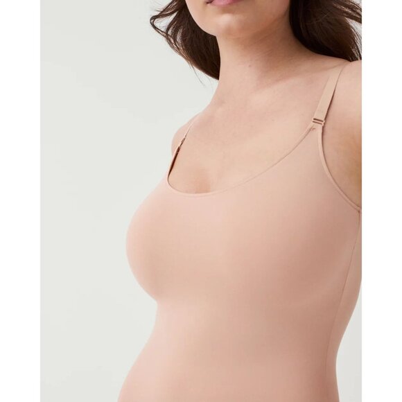 SPANX Natural Nude Socialight Smoothing Slip Cami Dress, Size M - Picture 5 of 13